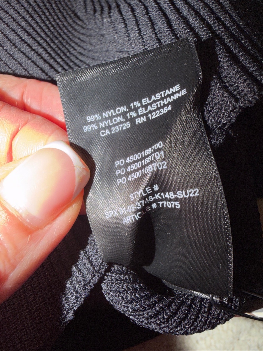 Babaton Black Cross-Back Knit Sweater Tank - Picture 7 of 8